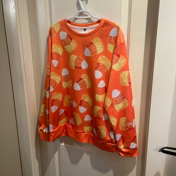 Candy Corn XL Halloween Sweater Top Shirt NWOTs - Picture 1 of 4